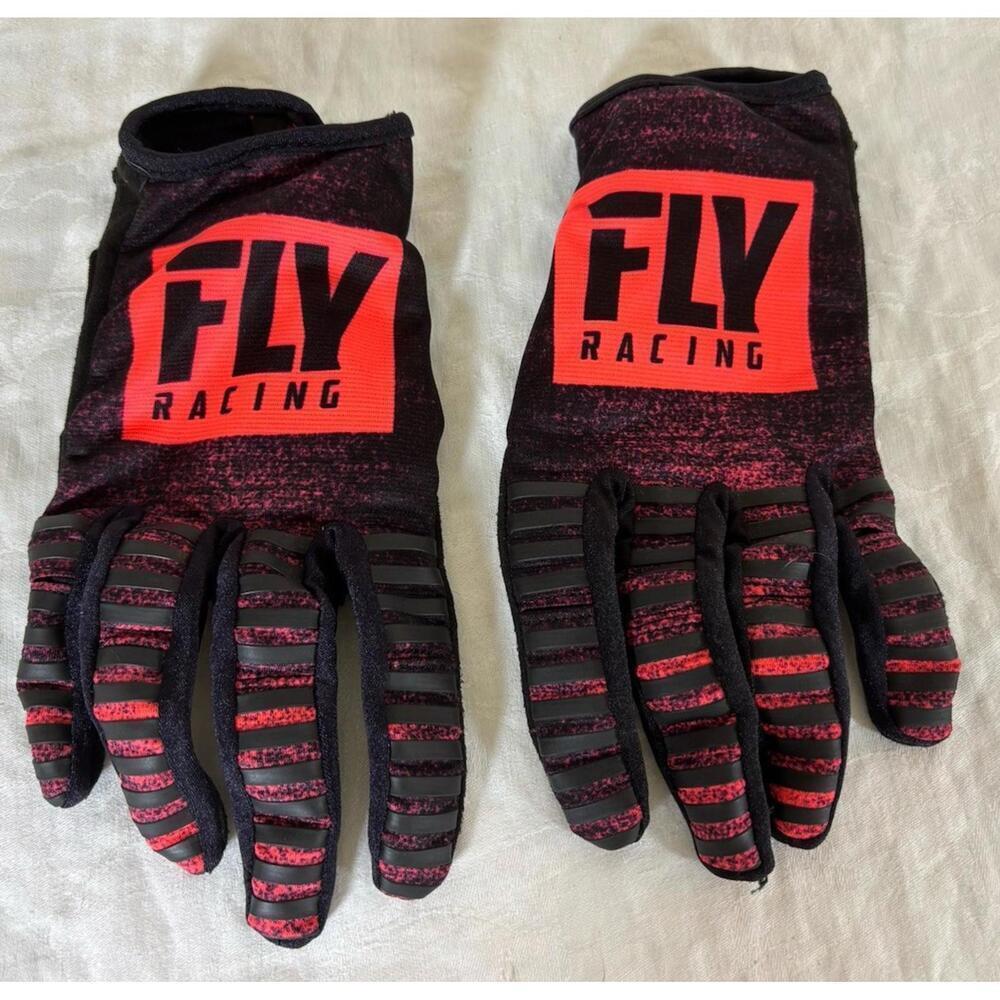 Fly Racing Kinetic Gloves Red Black Size 11 XL Off-Road BMX ATV MTB